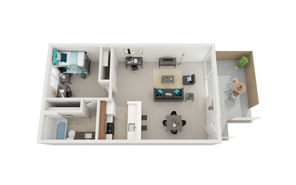 The Breakers - A1 - 1 bedroom floorplan layout with 1 bath and 657 square feet. The Breakers - A1 - 1 bedroom floorplan layout with 1 bath and 657 square feet.